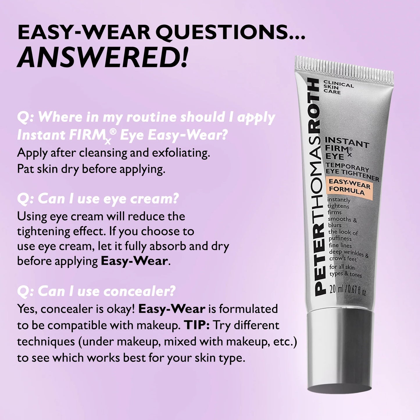 Glamish Instant Eye Tightener Easy-Wear Formula - Lift and Firm Pakistan