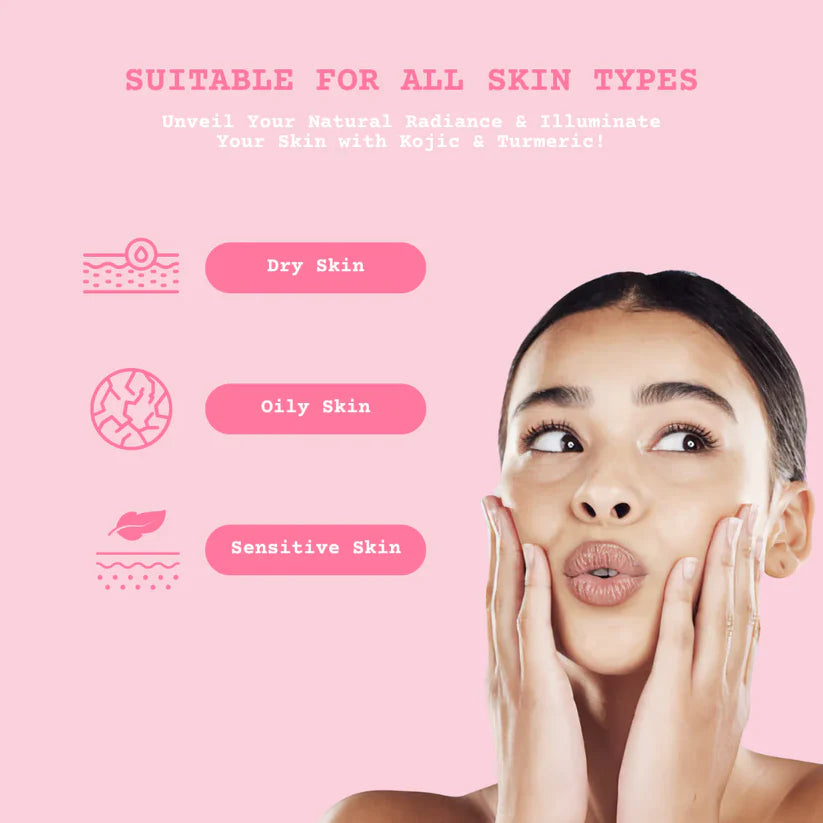 Turmeric and Kojic Acid Exfoliating Pads by Glamish - Skin Brightening Pakistan