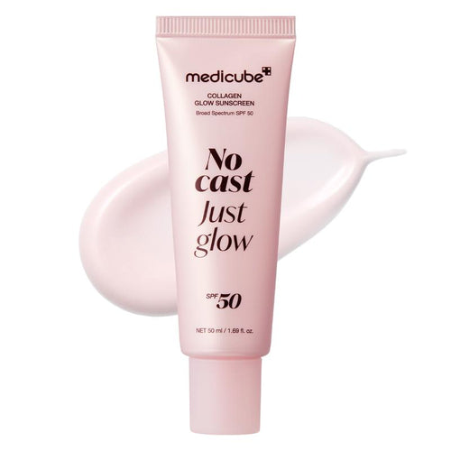 MEDICUBE | No Cast Just Glow Collagen Sunscreen | SPF 50 Broad Spectrum Face Sunscreen