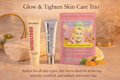 Glamish Glow and Tighten Skin Care Trio - Complete Skincare Bundle Pakistan