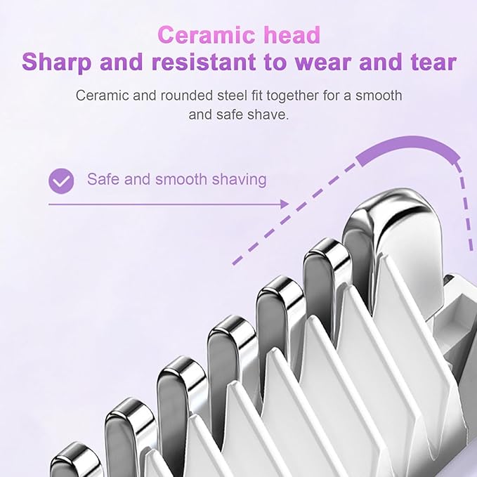 Glamish Double Headed Electric Shaver - Smooth Hair Removal Pakistan