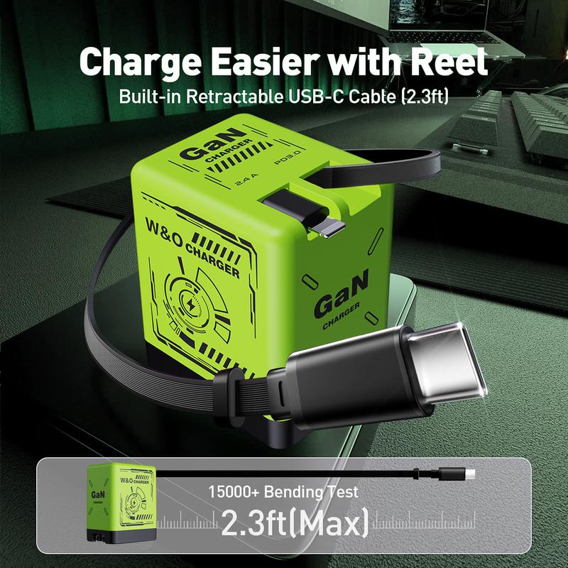 Glamish 2 in 1 GAN Ultra Fast Charger Dual Port Pakistan