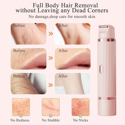 Glamish Double Headed Electric Shaver - Smooth Hair Removal Pakistan